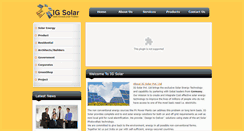 Desktop Screenshot of igsolar.in