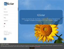 Tablet Screenshot of igsolar.es